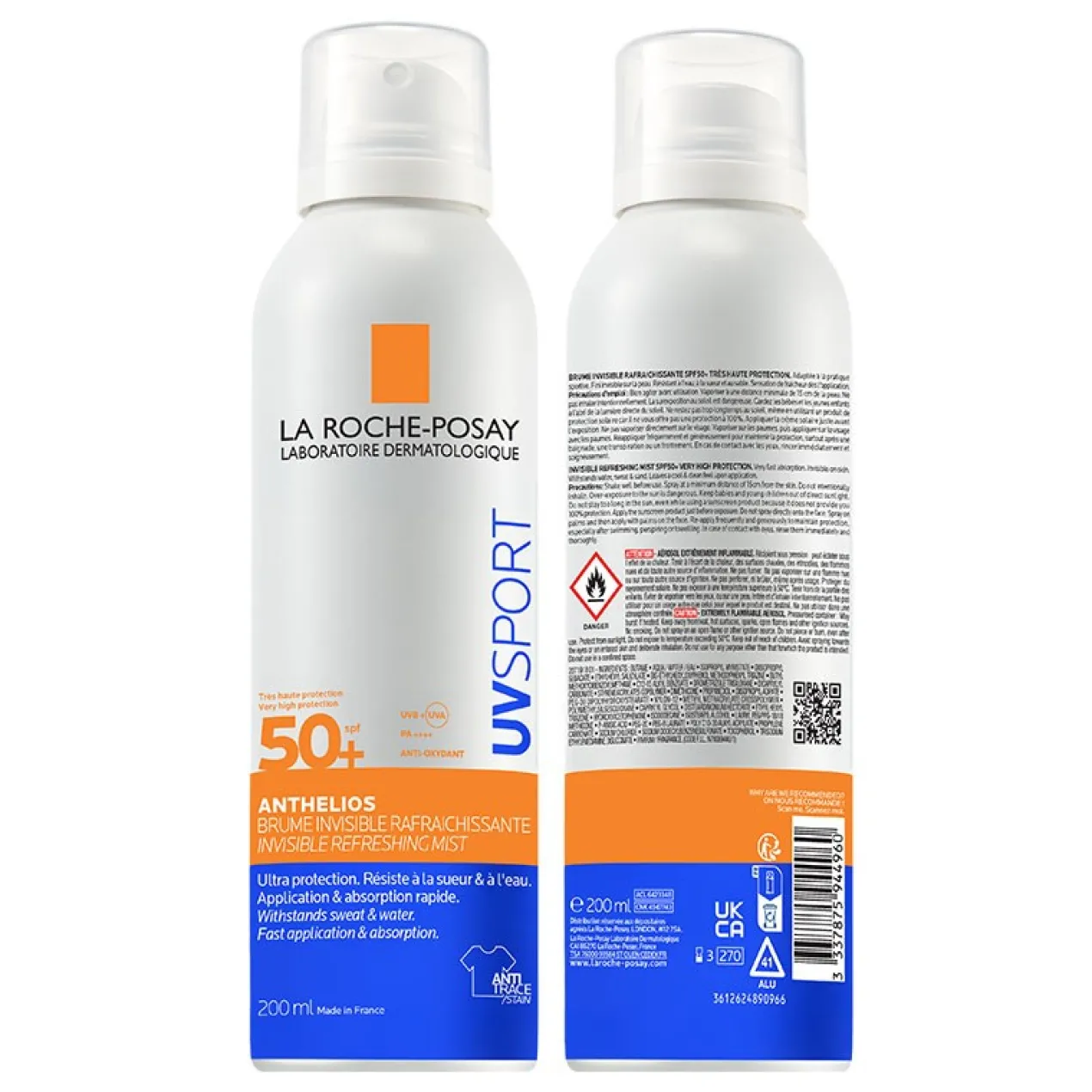 Anthelios UVSPORT Brume Invisible SPF50+