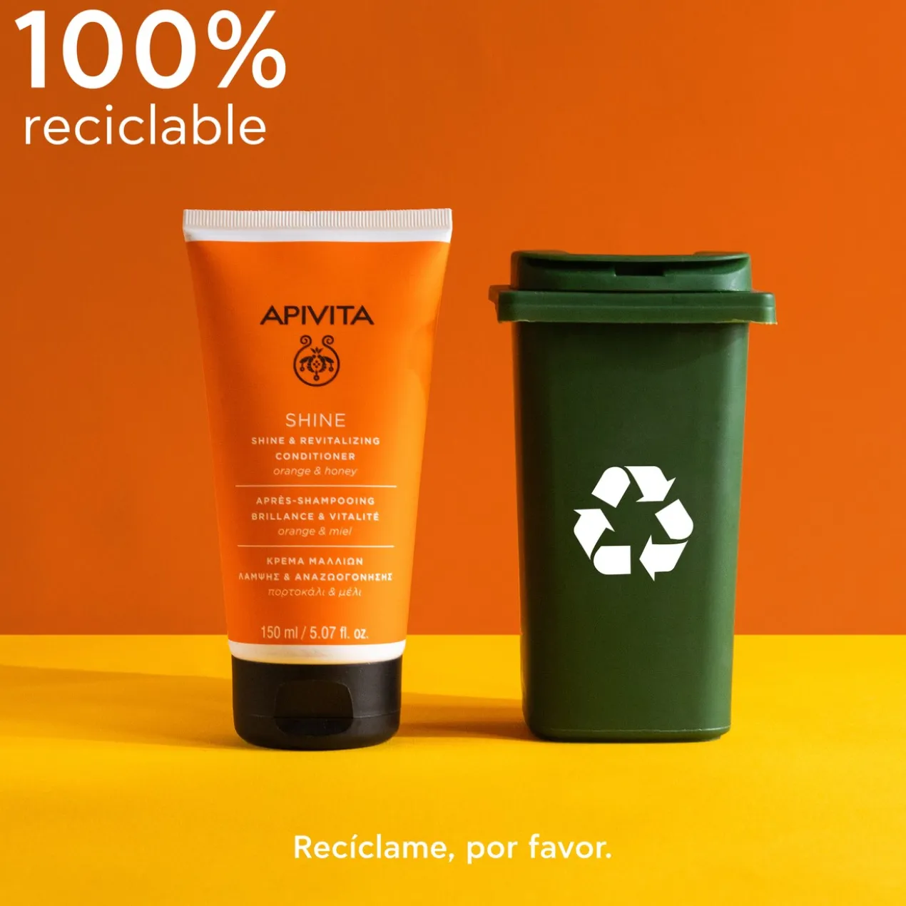 Après-shampoing Brillance et Vitalité à l'Orange et au Miel