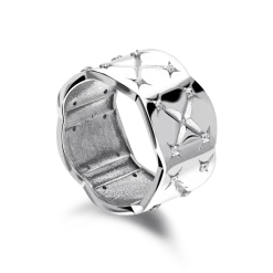 Bague Louvre Argent Sterling/Revêtement en Or 18K