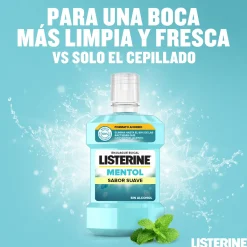 Bain de Bouche Menthol Goût Doux Zéro Alcool
