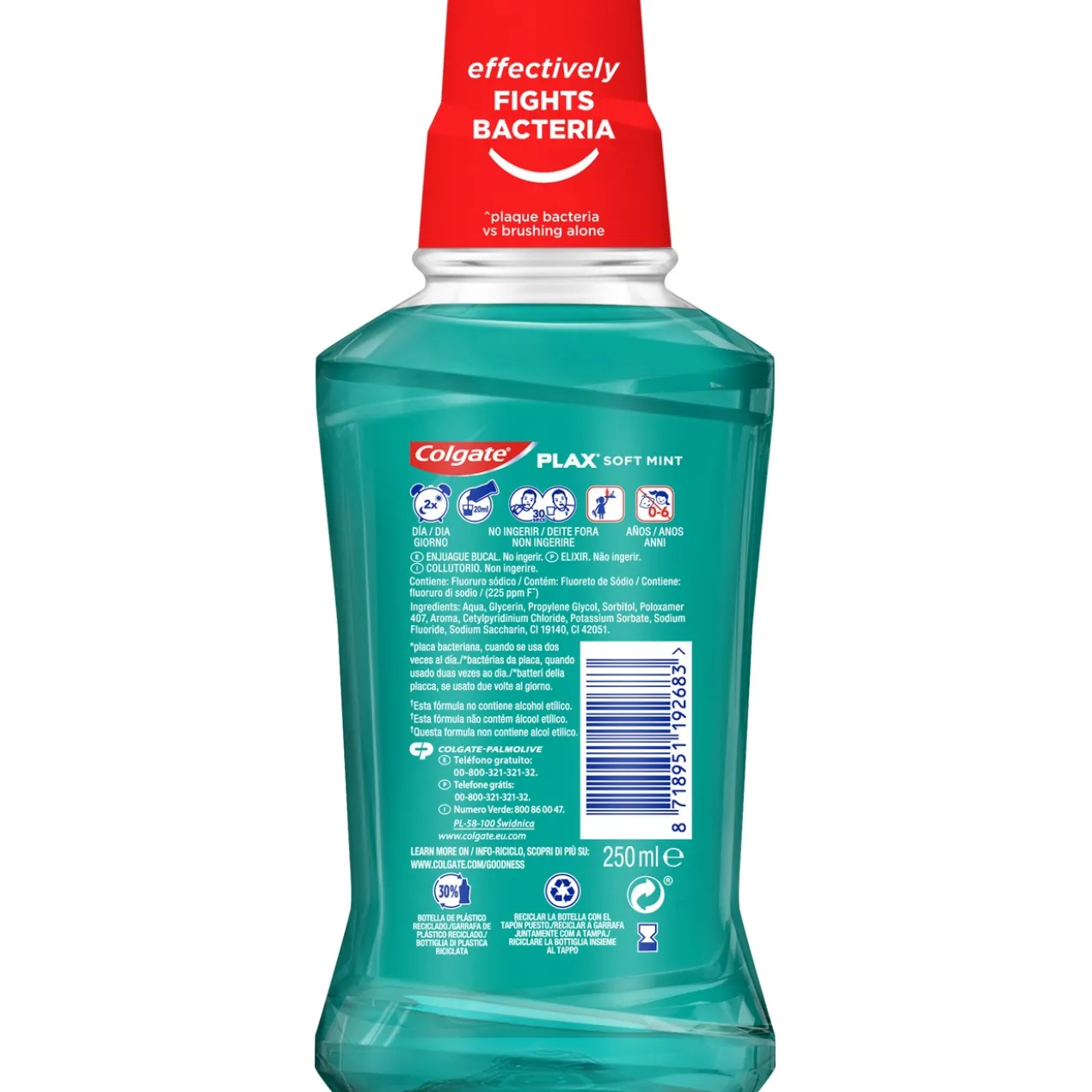Bain de Bouche Plax Soft Mint Protection 24h Antibactérien
