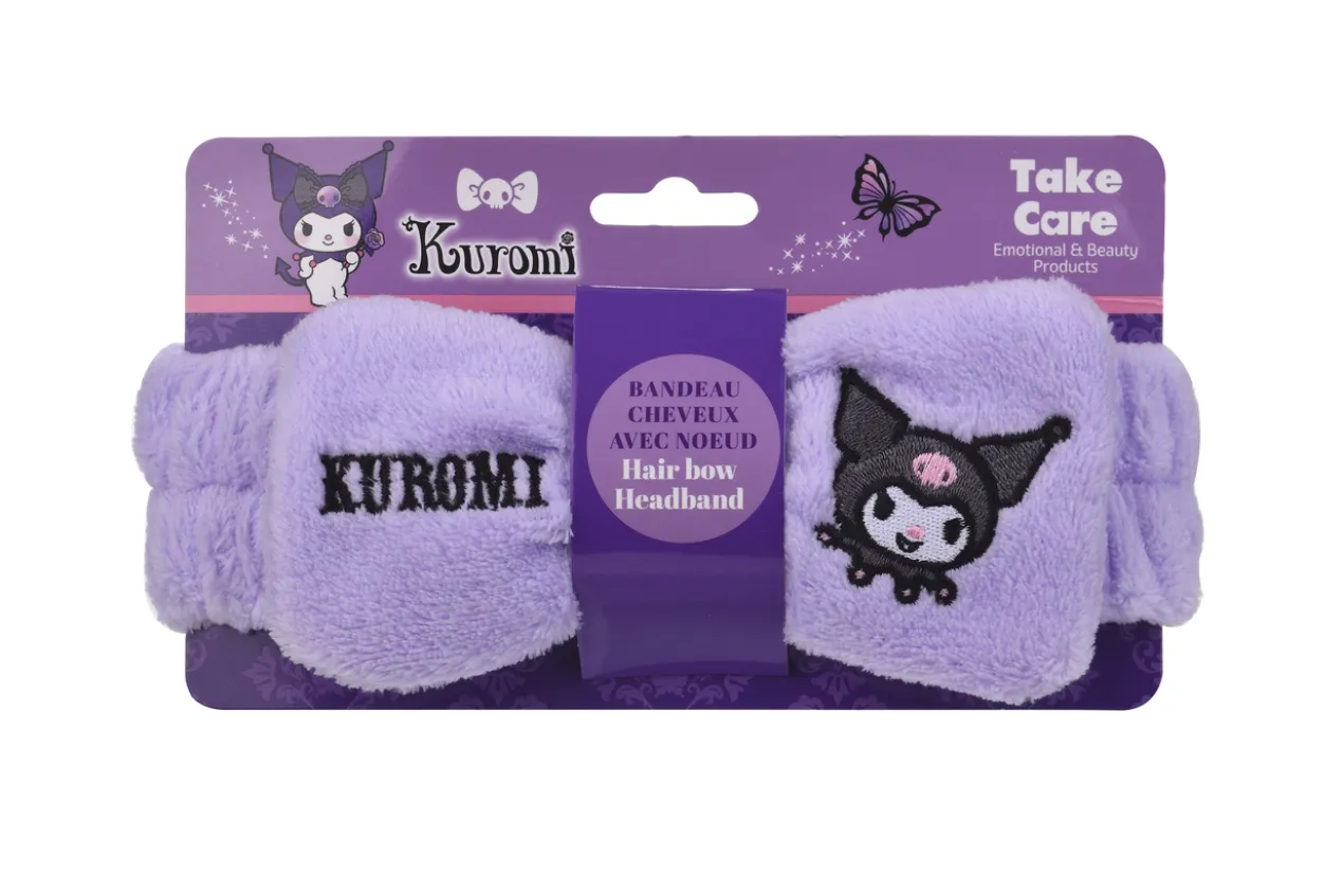 Bandeau Hello Kitty Kuromi avec Nœud pour les Cheveux
