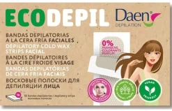 Bandes dépilatoires visage Ecodepil Cire froide