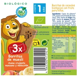 Barres de Muesli Avoine Croquante, Pomme et Pêche