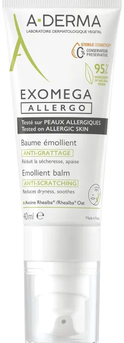 Baume Émollient Anti-Démangeaisons Exomega Allergo