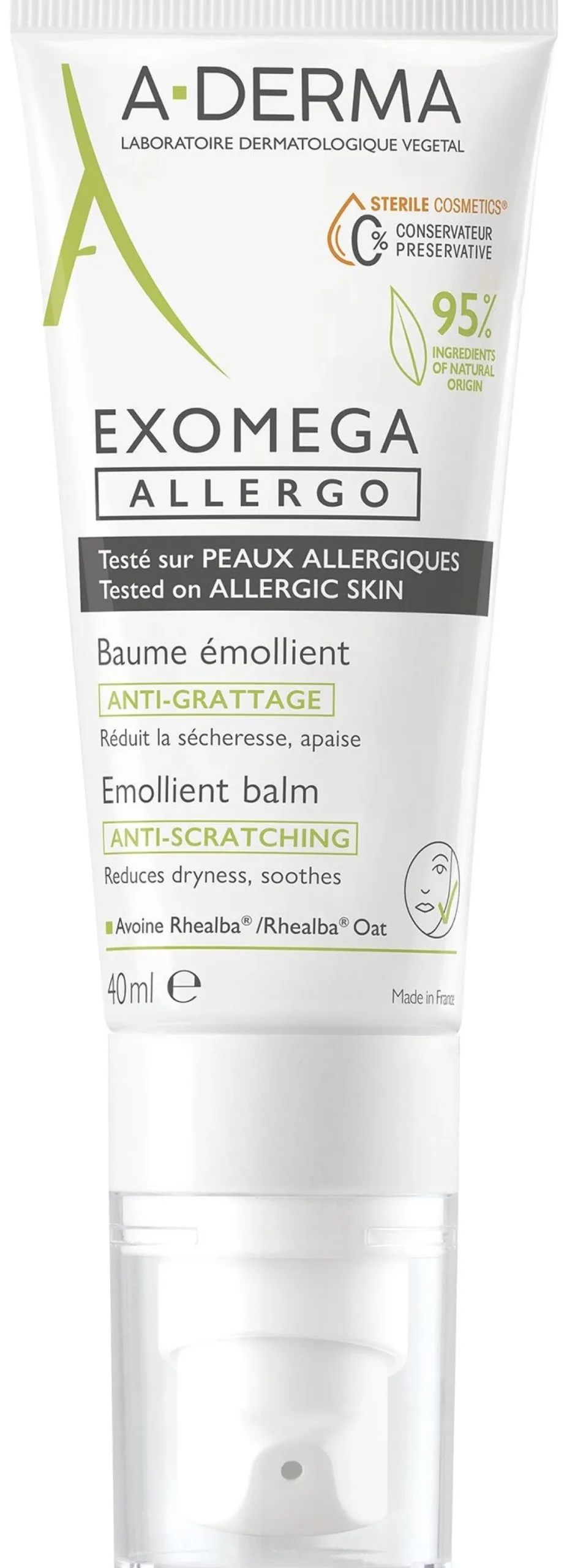 Baume Émollient Anti-Démangeaisons Exomega Allergo