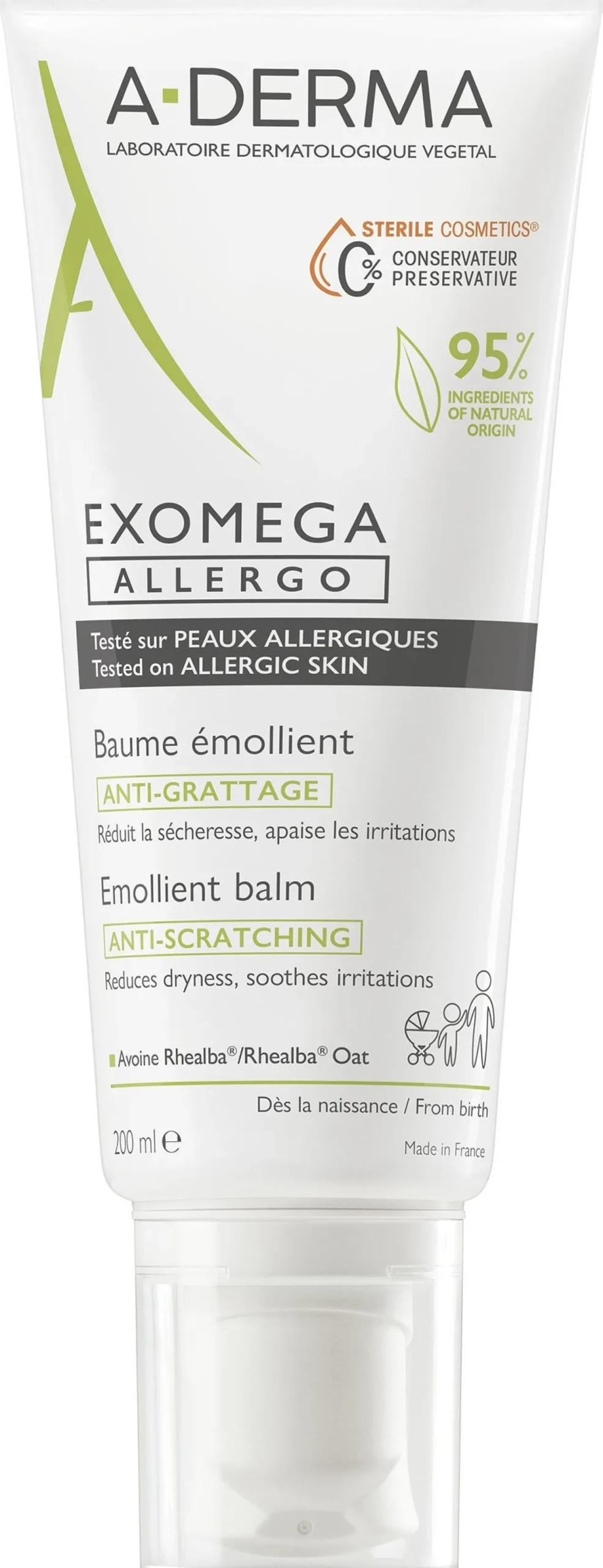 Baume Émollient Anti-Démangeaisons Exomega Allergo