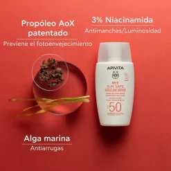Bee Sun Safe Fluide Visage Réparateur Anti-âge SPF50