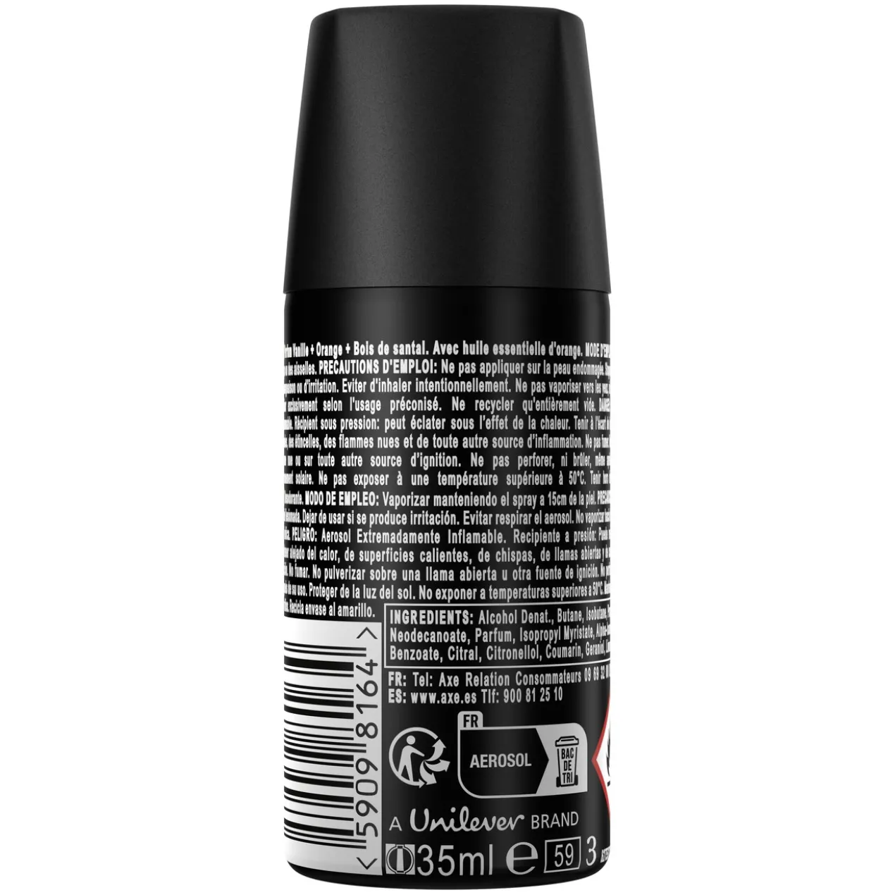 Black Vanille Déodorant Spray 72 Heures