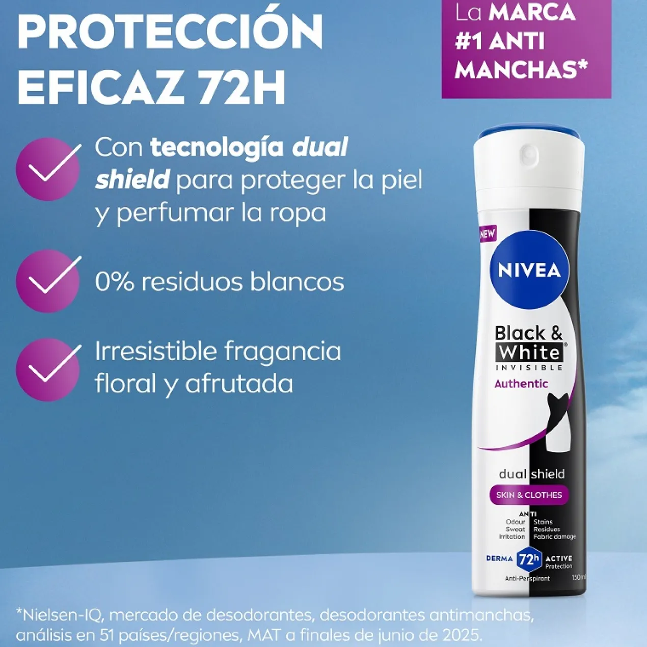 Black & White Authentic Spray Déodorant Pour Femme