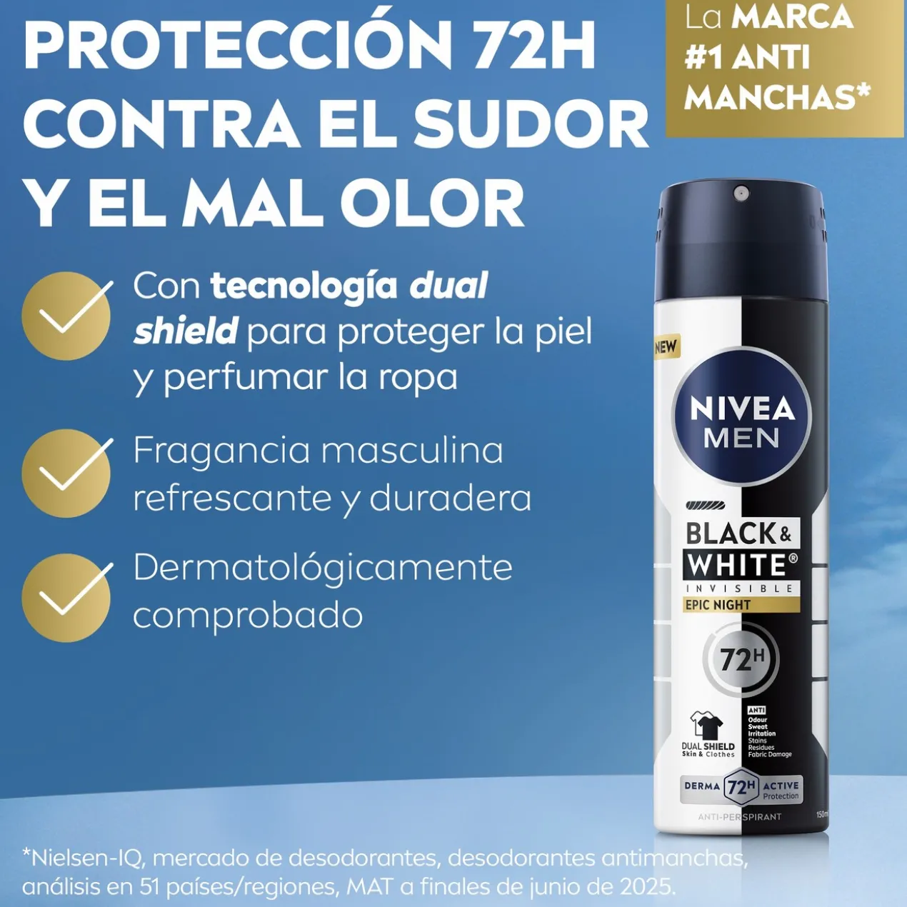 Black & White Epic Night Spray Déodorant Pour Homme