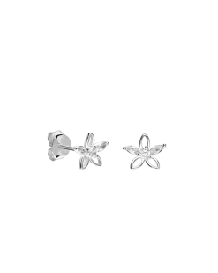 Boucles d’Oreilles en Argent Coquelicot