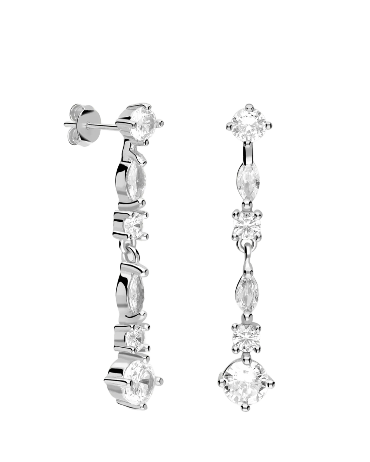 Boucles d’Oreilles Goutte en Argent