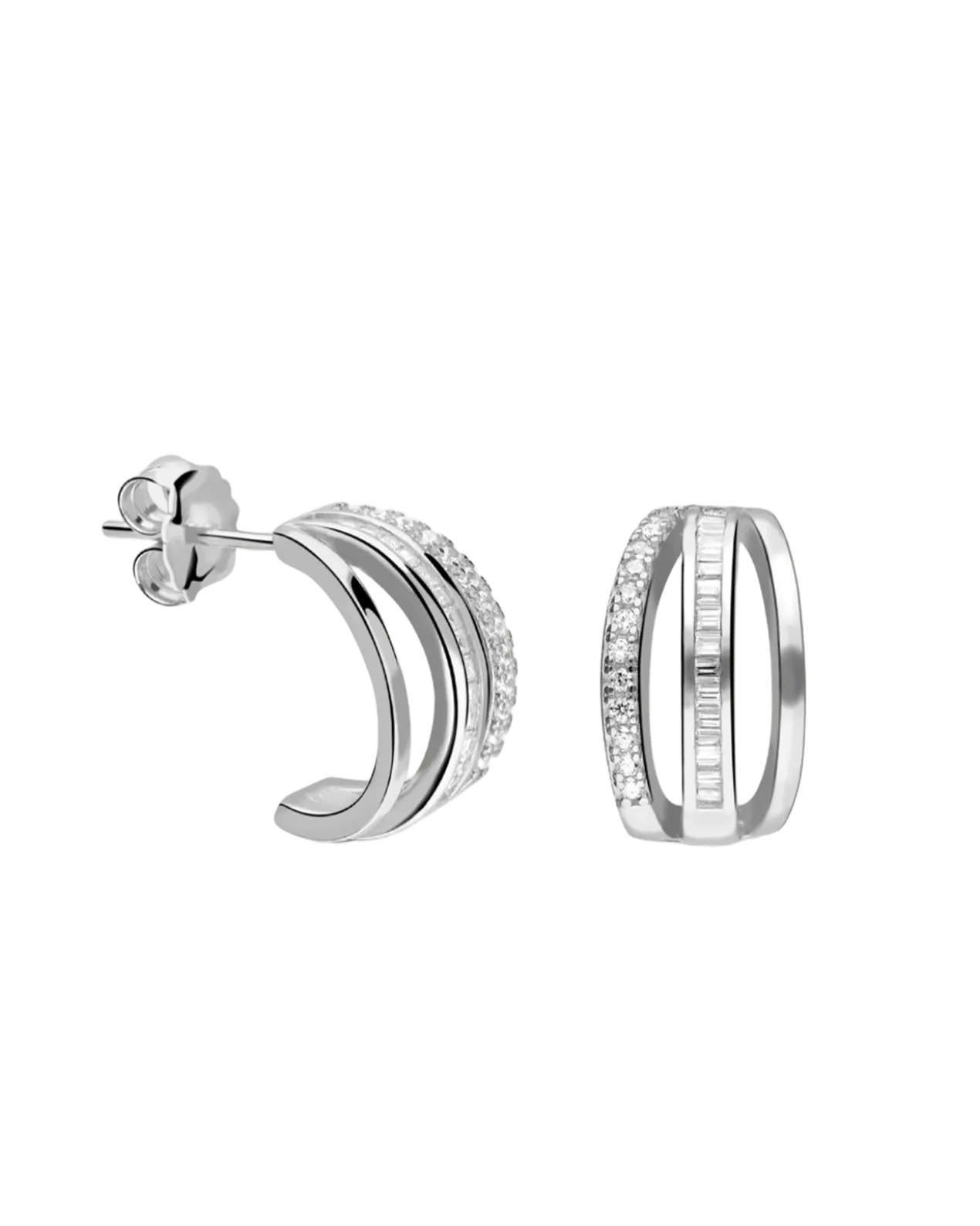 Boucles d’Oreilles Polaris en Argent