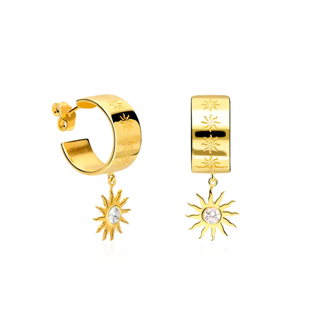 Boucles d'oreilles Seth Argent Sterling / Plaqué or 18K
