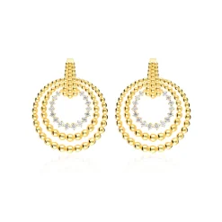 Boucles d'oreilles Sokaris Argent Sterling / Plaqué or 18K