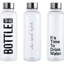 Bouteille en Plastique avec Bouchon en Acier