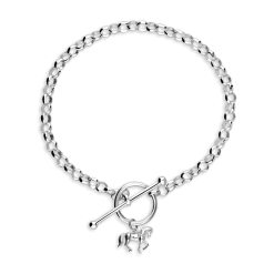Bracelet Dame Argent Sterling/Revêtement en Or 18K