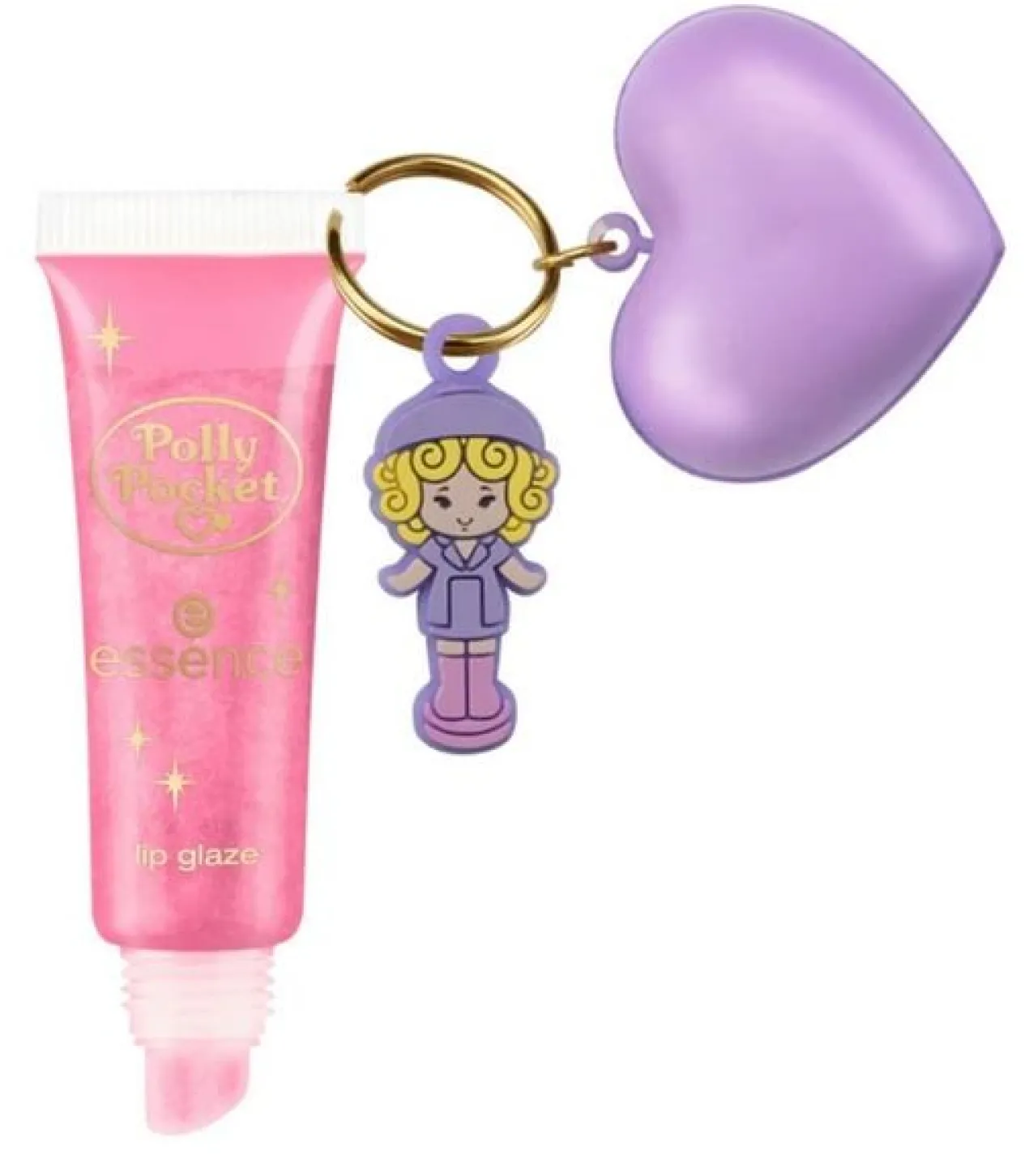 Brillant à Lèvres avec Porte-Clés Polly Pocket