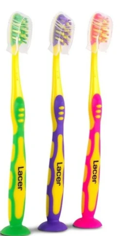 Brosse à dents junior avec ventouse