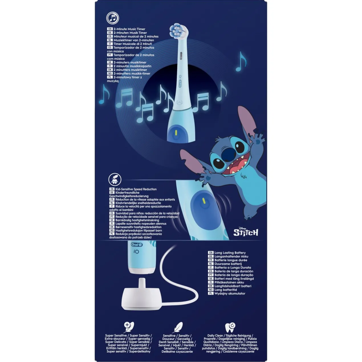 Brosse à dents électrique iO Kids Disney Stitch +6 ans