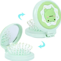 Brosse de Poche avec Miroir Kawaii