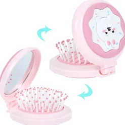 Brosse de Poche avec Miroir Kawaii