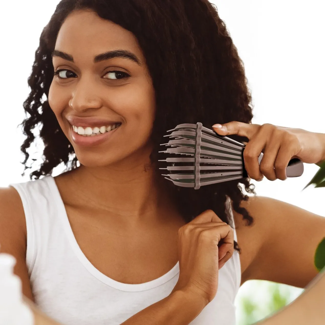 Brosse Démêlante Cheveux Bouclés