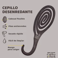 Brosse démêlante Coffee O'clock en matériaux recyclés