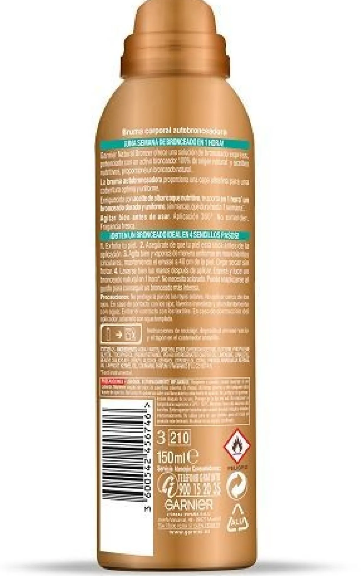 Brume Corporelle Autobronzante à l'Huile d'Abricot Delial