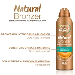 Brume Corporelle Autobronzante à l'Huile d'Abricot Delial