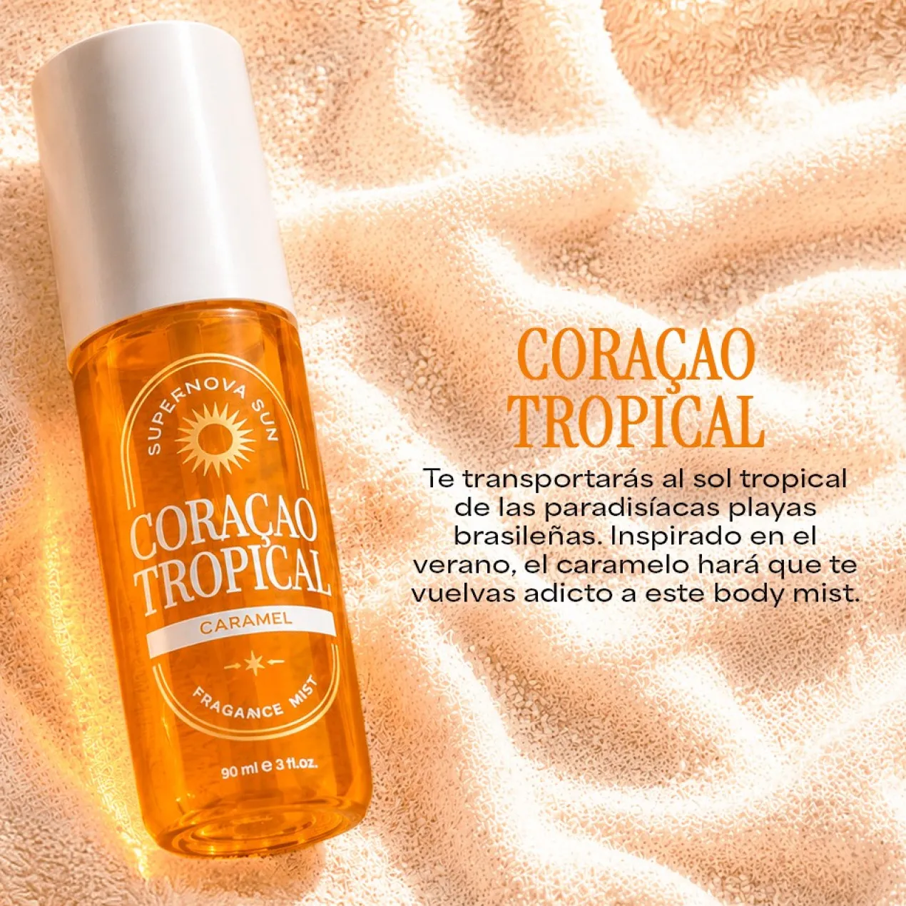 Brume corporelle parfumée Caramel Coração Tropical