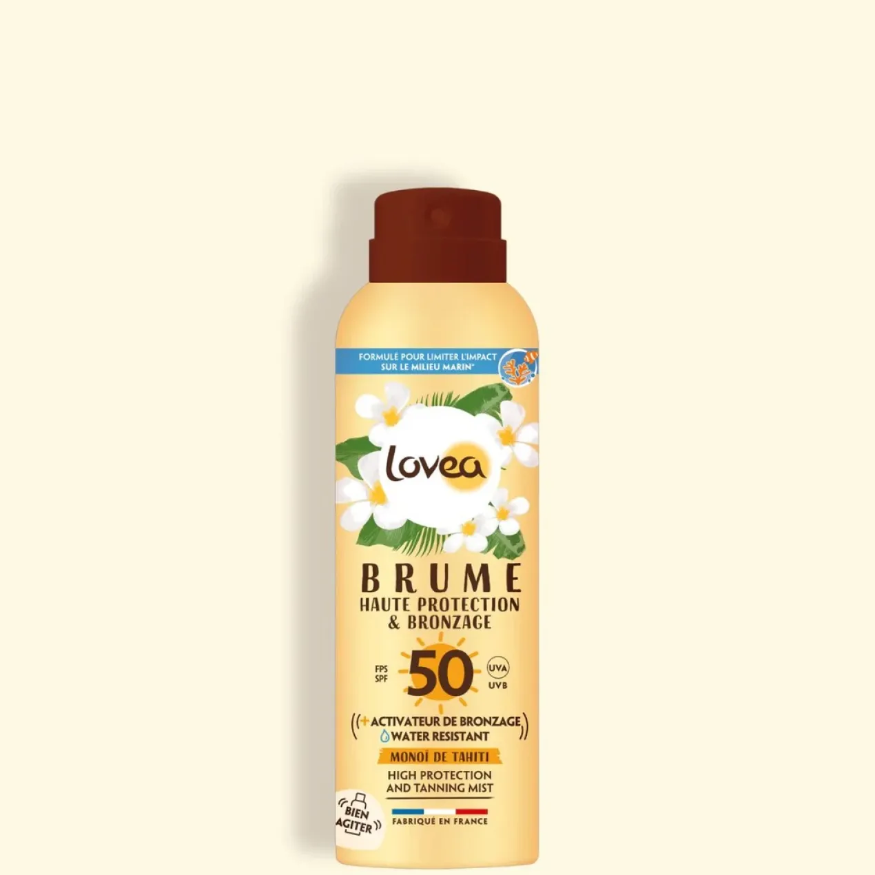 Brume Haute Protection et Bronzage au Monoï SPF 50