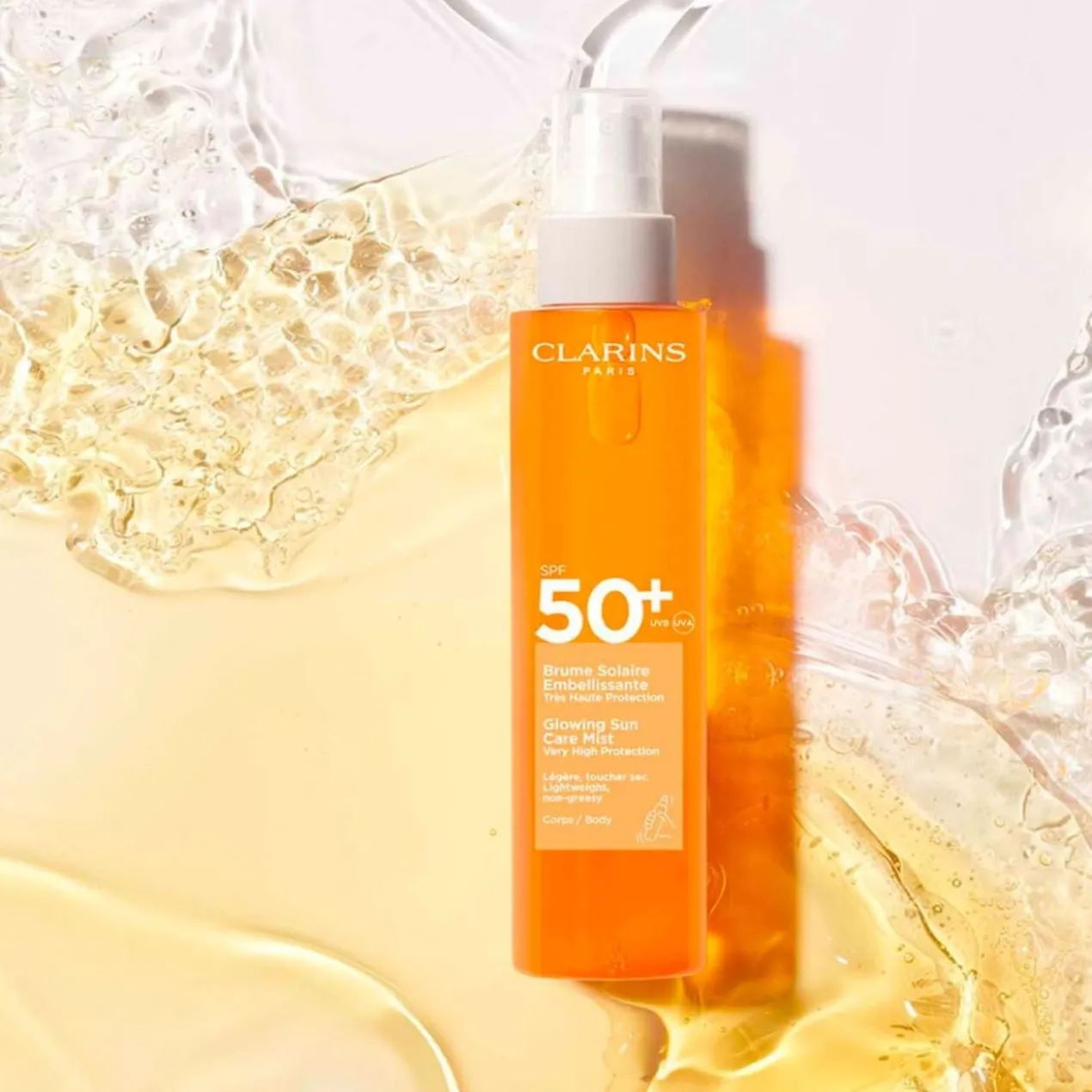 Brume Solaire Embellissante Haute Protection SPF 50+ Corps