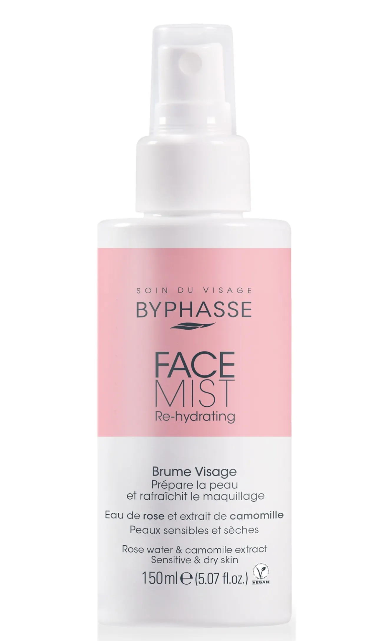 Brume visage réhydratante pour peaux sèches et sensibles