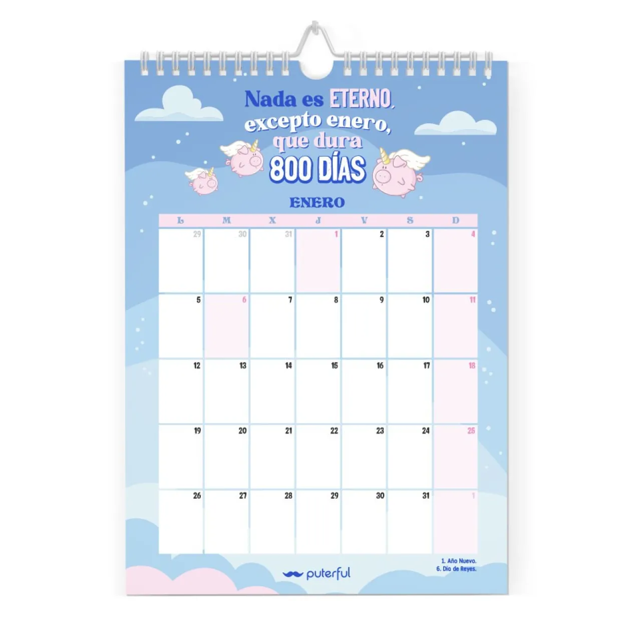Calendrier Mural Claro Que Puedo Con Todo 2026