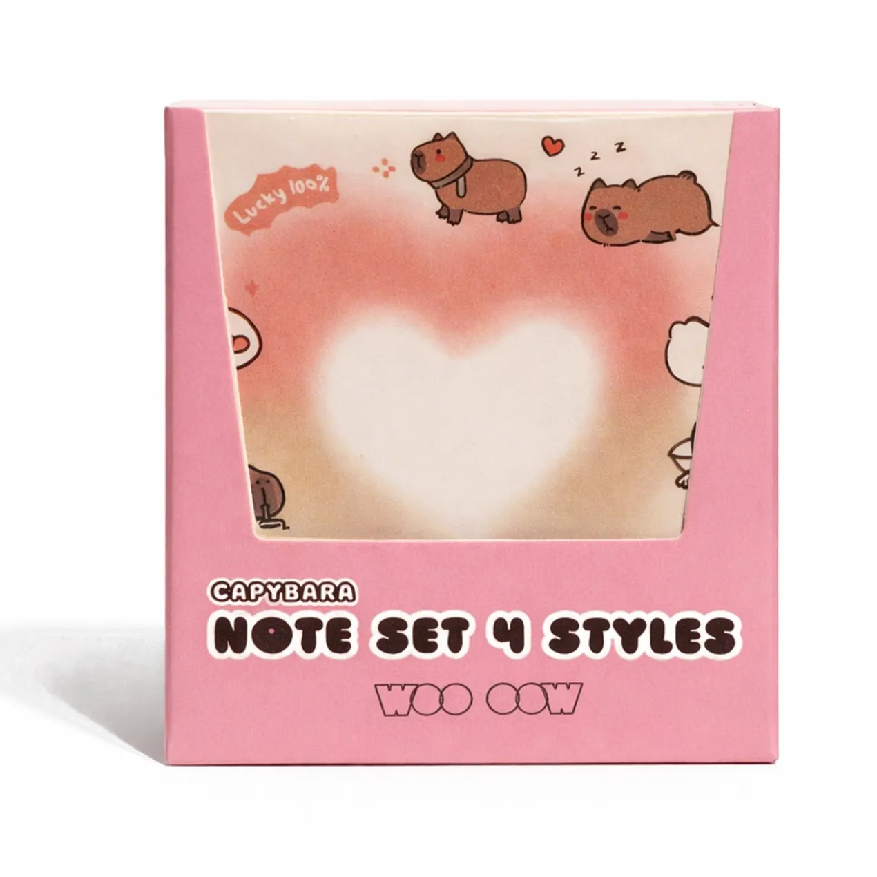 Capybara Note Set 4 Styles Notes de Papier