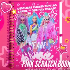 Carnet Barbie Magic Pink Scratch Book