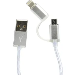 Câble USB 2 en 1 Micro USB