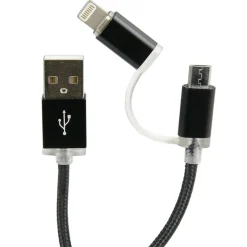 Câble USB 2 en 1 Micro USB
