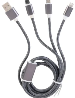 Câble USB 3-en-1 MICRO USB-T C