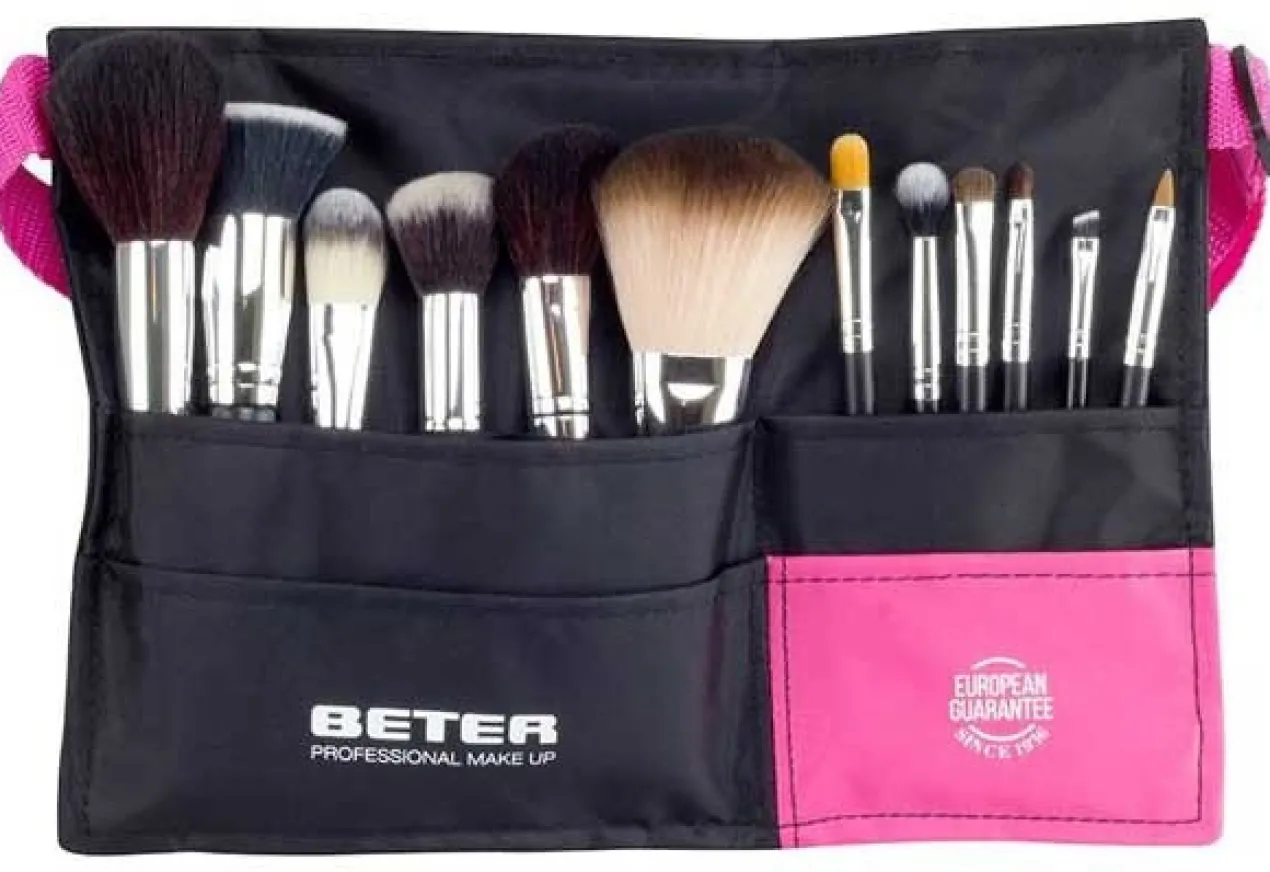 Ceinture Ajustable avec 12 Pinceaux Professional Makeup