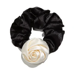 Chouchou rose avec fleur Oh My Hair
