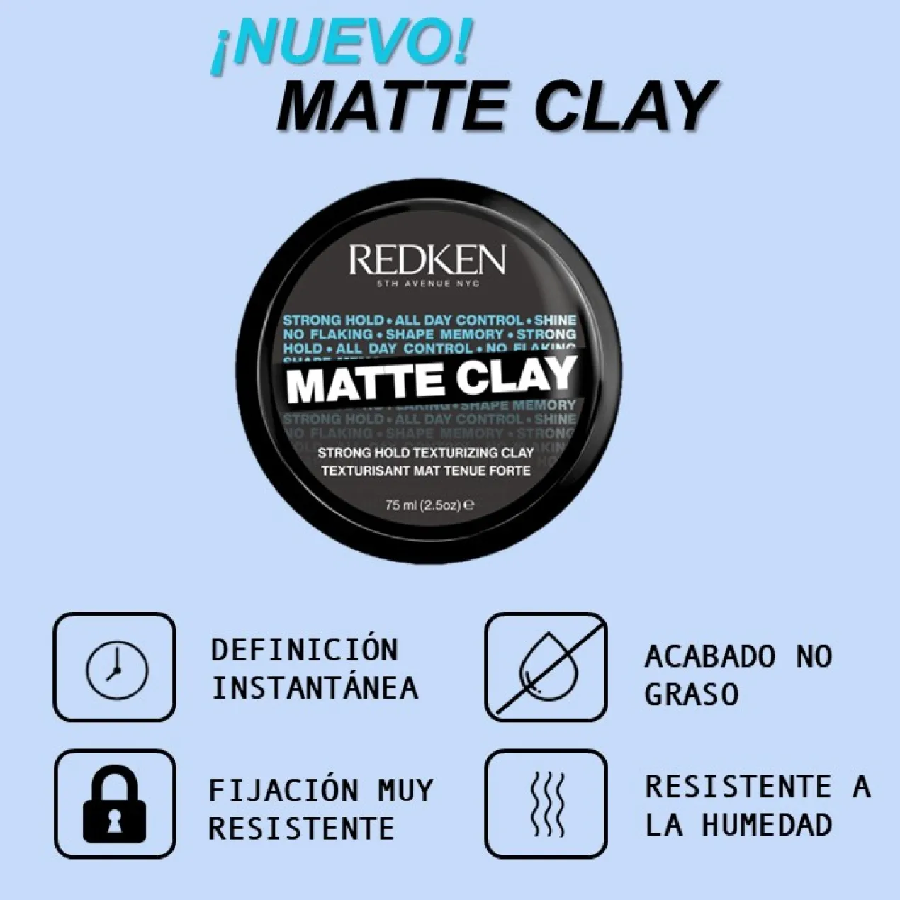 Cire de Coiffage Matte Clay