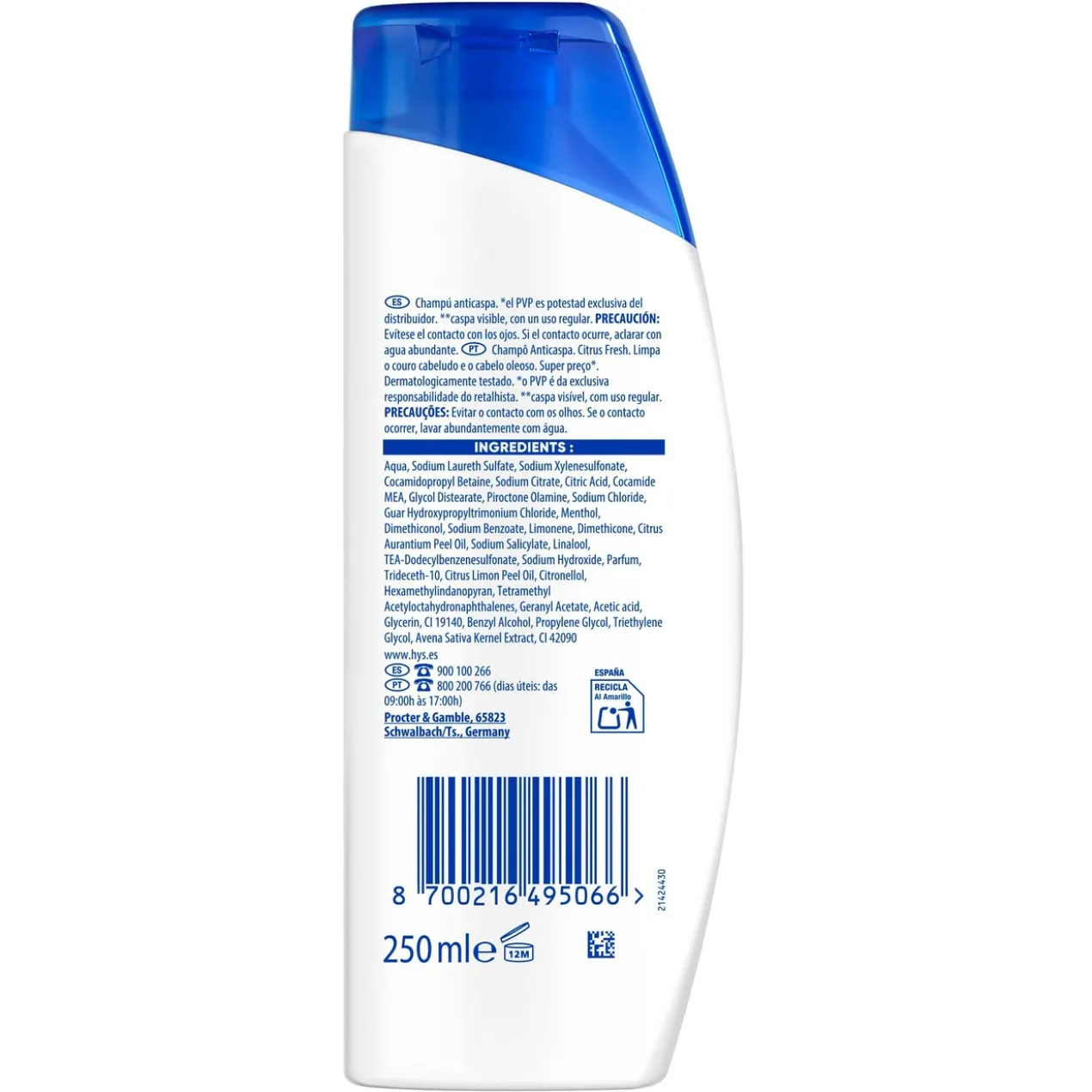 Citrus Fresh Shampoing Antipelliculaire
