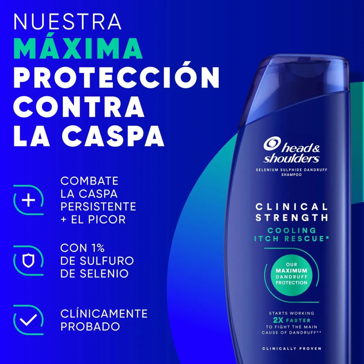 Clinical Strength Shampoing Soulagement des Démangeaisons