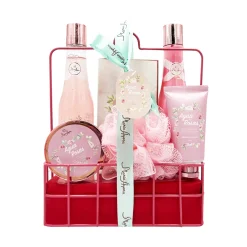 Coffret Bain Boîte Métallique Roses