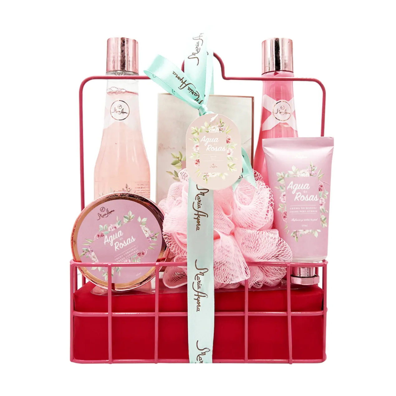 Coffret Bain Boîte Métallique Roses