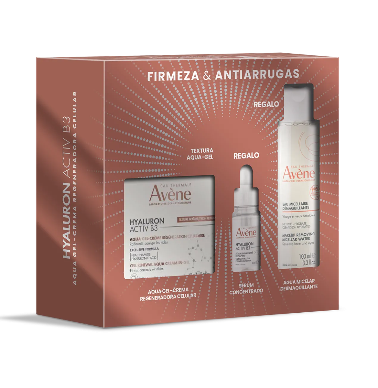 Coffret Hyaluron Activ B3 Aqua Gel Hyaluron + Sérum Hyaluron + Eau Micellaire