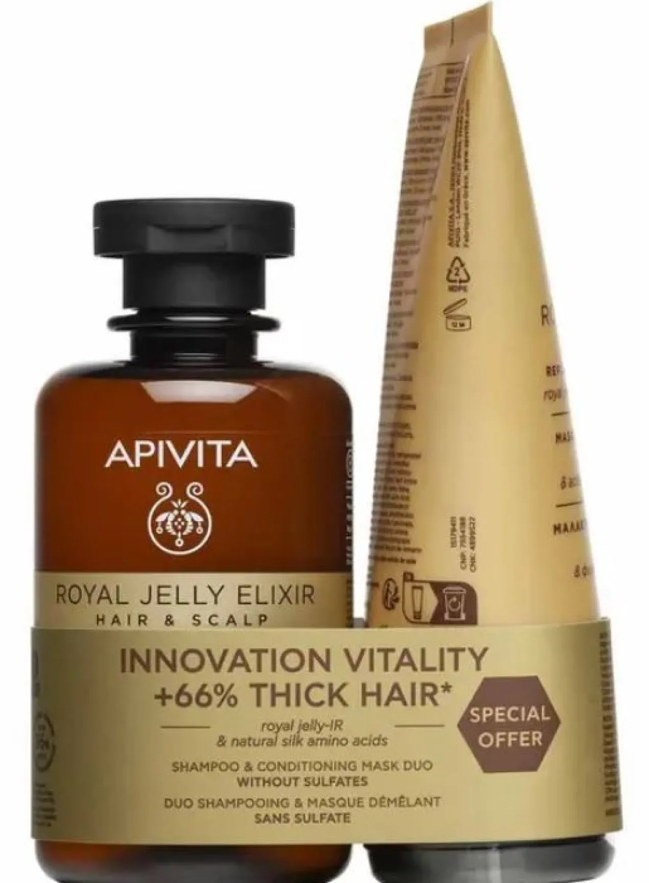 Coffret Royal Jelly Elixir Dúo Shampoing et Masque